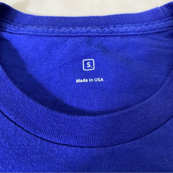 Apple Camp Blue Tee Shirt Short Sleeve Size Small Make Movie Magic Director Cut - Picture 2 of 7